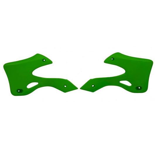 Rtech Kawasaki KX 125 1999-2002 OE Green Radiator Shrouds