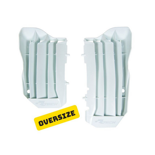 Rtech Honda White Oversized Radiator Louvres CRF 450 R 2017-2020