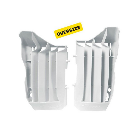 Rtech Honda White Oversized Radiator Louvres CRF 250 R 2018-2019