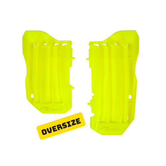 Rtech Honda Neon Yellow Oversized Radiator Louvres CRF 450 R 2017-2020