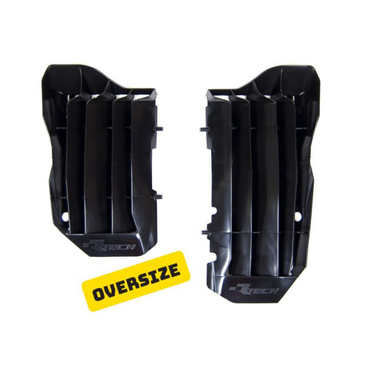 Rtech Honda Black Oversized Radiator Louvres CRF 450 R 2017-2020