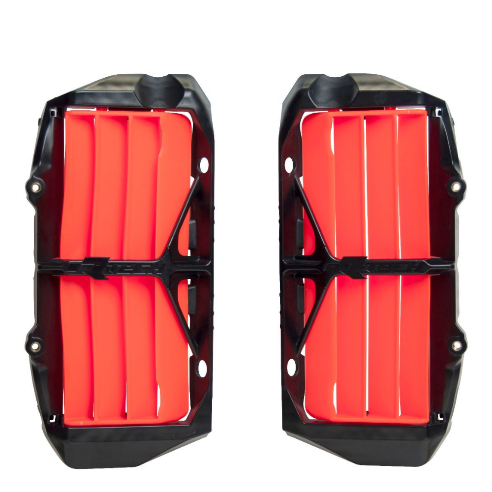 Rtech KTM Neon Orange Oversized Radiator Louvres 125 SX 2019-2024