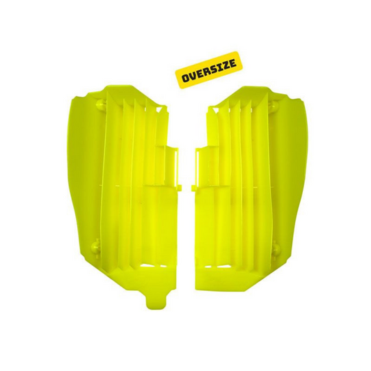 Rtech Yamaha Neon Yellow Oversized Radiator Louvres WR 250 F 2020-2021