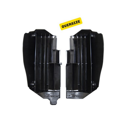 Rtech Yamaha Black Oversized Radiator Louvres WR 250 F 2020-2021