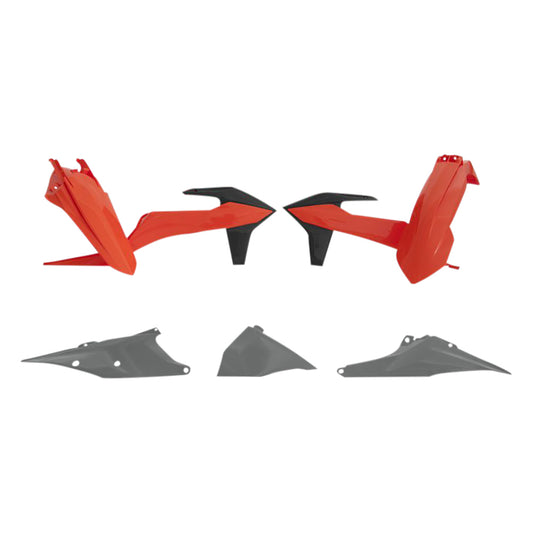 Rtech KTM Orange/Black/Grey Plastic Kit 150 EXC TPI 2022 (Without Headlight Surround)