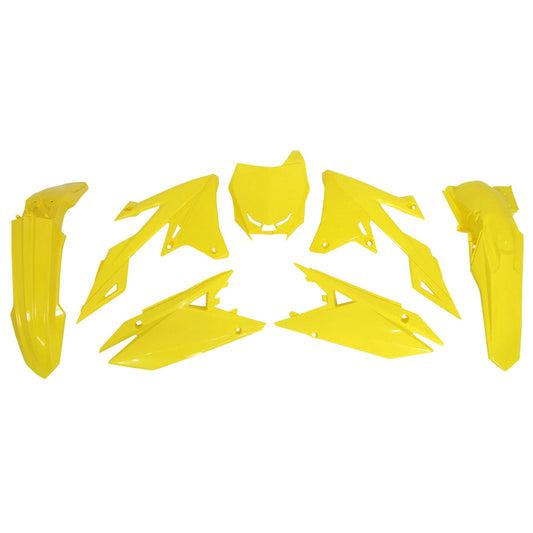 Rtech Suzuki Yellow Plastic Kit RMZ 250 2019-2024