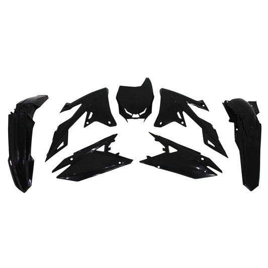 Rtech Suzuki Black Plastic Kit RMZ 250 2019-2024