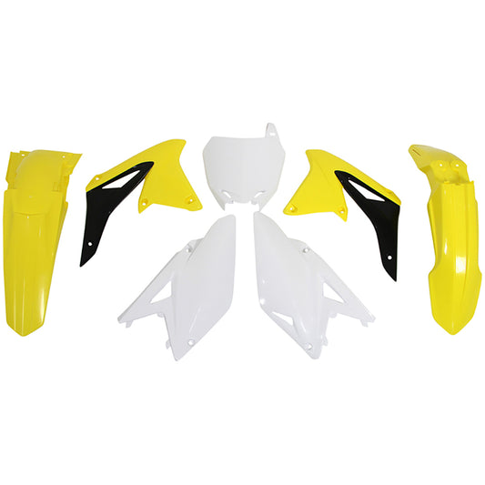 Rtech Suzuki Yellow/Black/White Plastic Kit RMZ 250 2010-2013