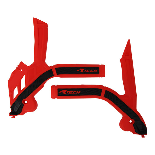 Rtech Beta Red/Black Frame Protectors RR 125 2T 2020-2024