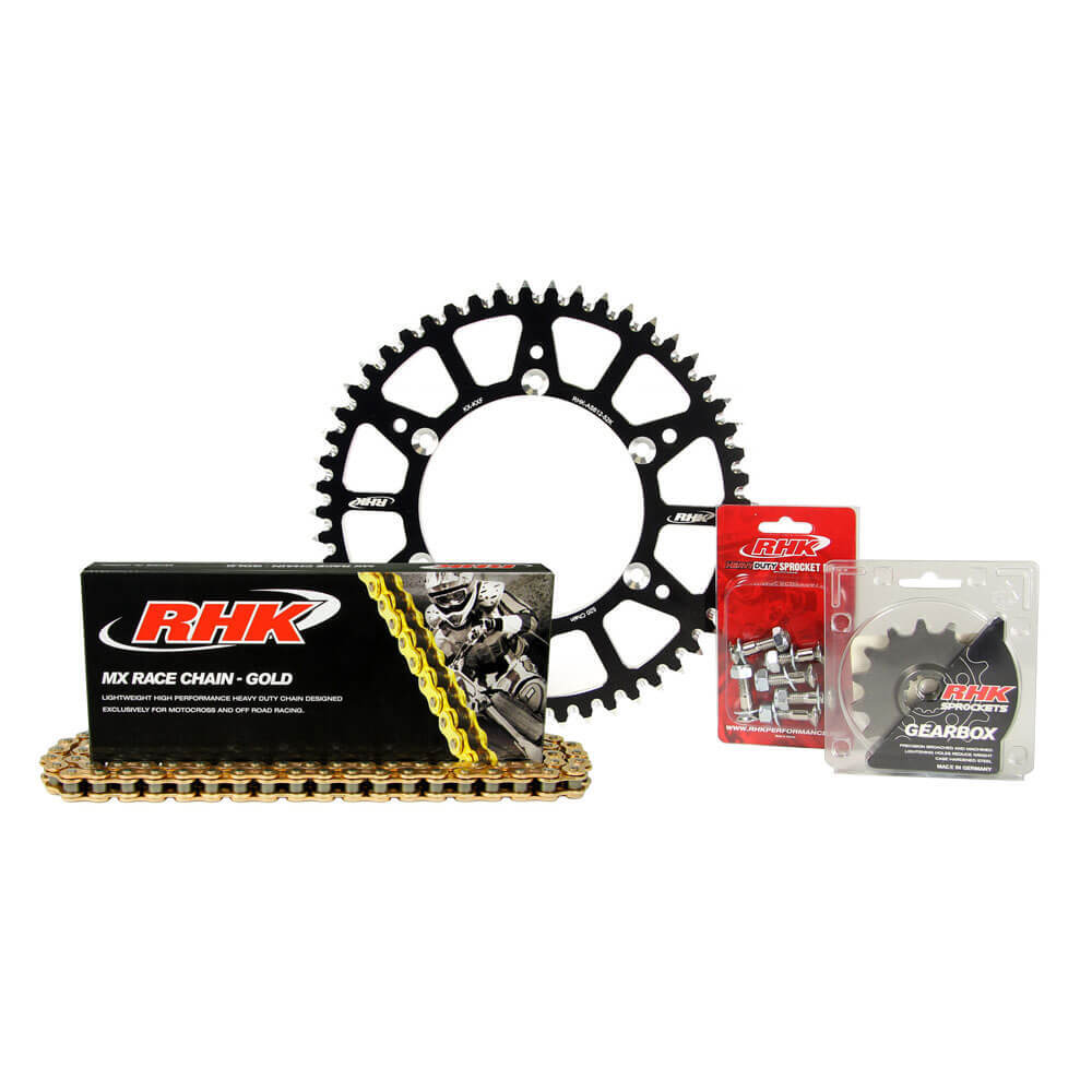 RHK Suzuki RMZ 450 2005-2012 (13/52) Gold MX Chain & Black Alloy Sprocket Kit