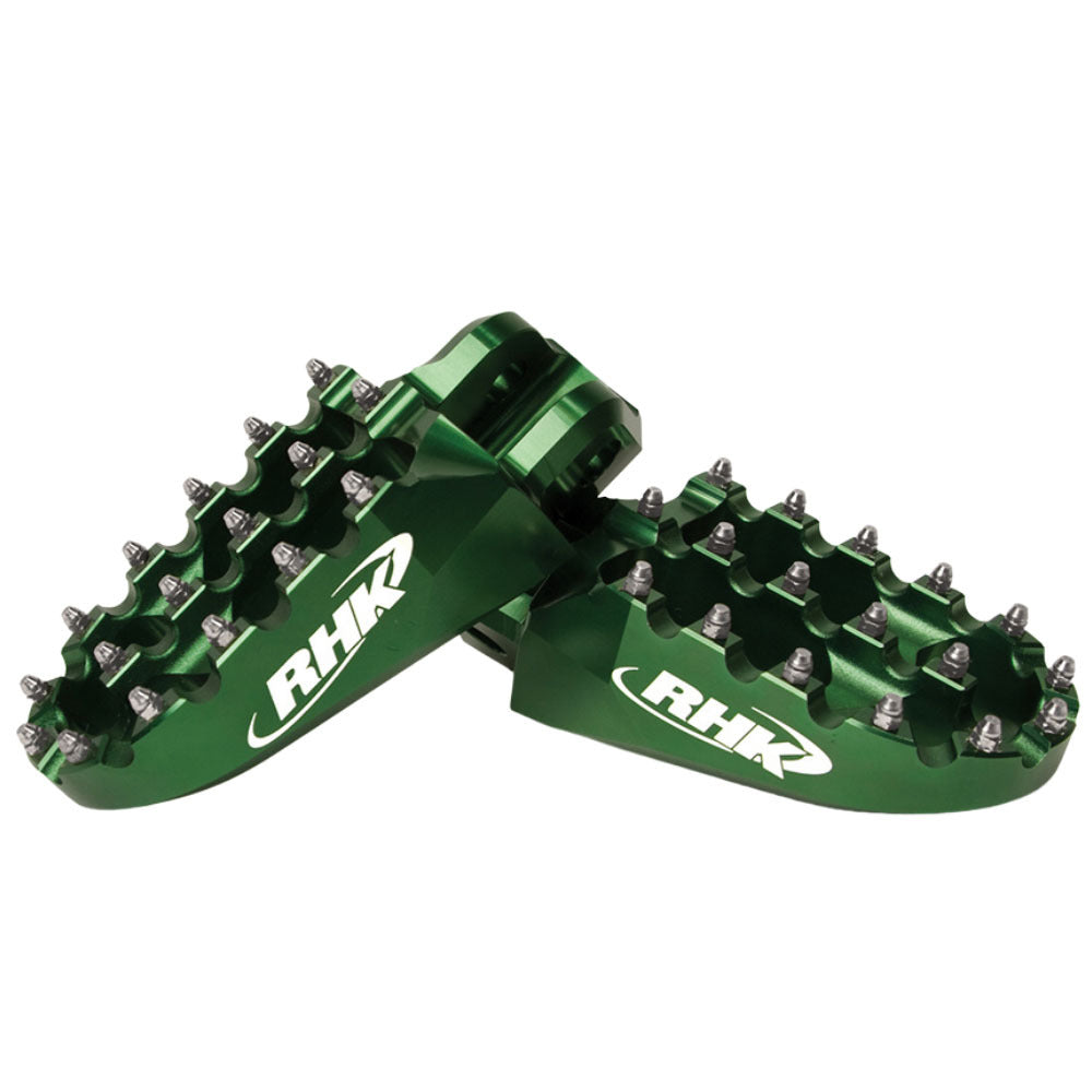 RHK Kawasaki Green Pursuit Footpegs KX 250 F 2005-2022