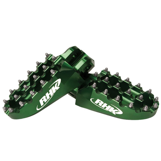 RHK Kawasaki Green Pursuit Footpegs KX 250 F 2005-2022