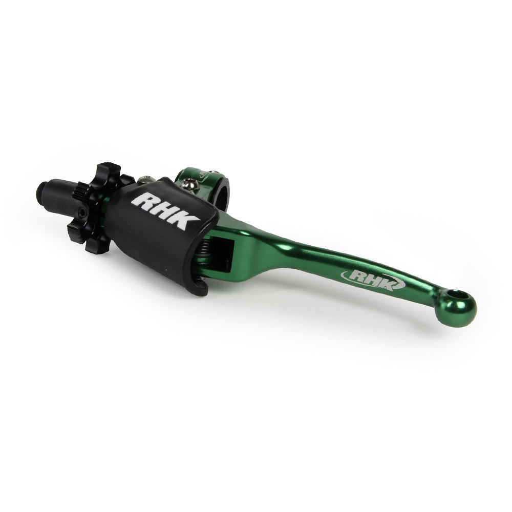 RHK Honda Green Quantum Flex Clutch Lever Honda Universal Clutch Lever (No Hot Start)