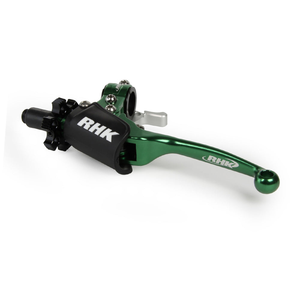 RHK Honda Green Quantum Flex Clutch Lever Honda Universal Clutch Lever (With Hot Start)