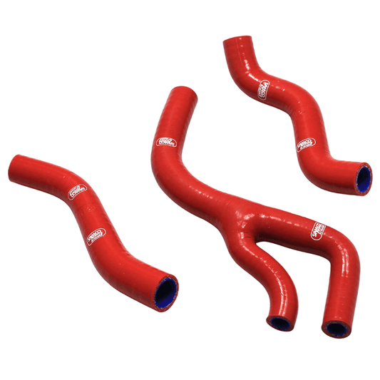 Samco Sport Honda Red Off Road Radiator Hose Kit - CRF 250 R Y Piece Race Design 2016-2017 (HON-103)