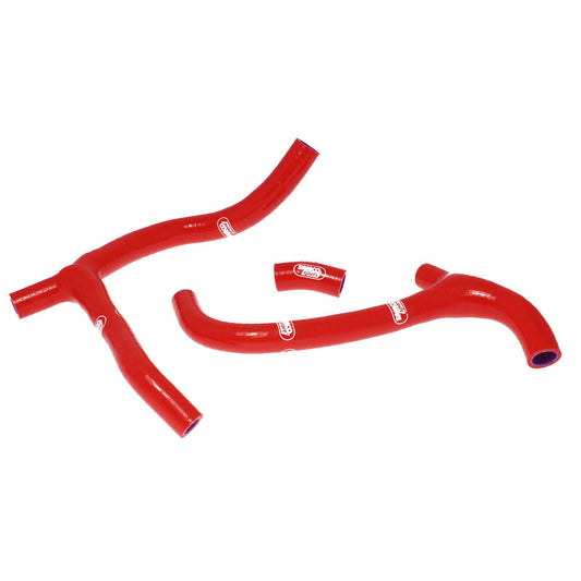 Samco Sport Honda Red Off Road Radiator Hose Kit - CRF 450 R Y Piece Race Design 2009-2012 (HON-50)