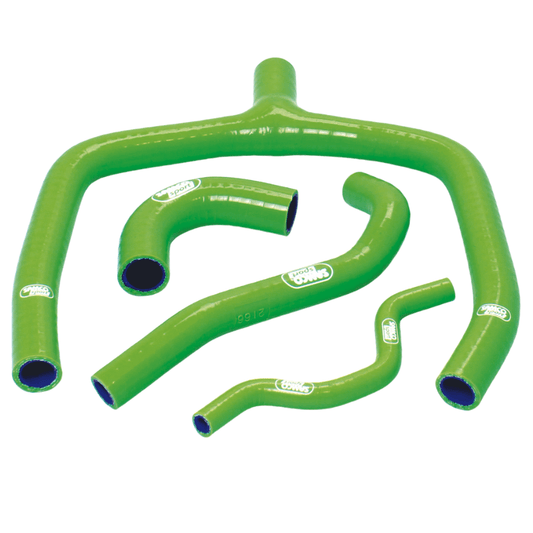 Samco Sport Kawasaki Green Off Road Radiator Hose Kit - KX 250 F Y Piece Race Design 2009-2016 (KAW-33)