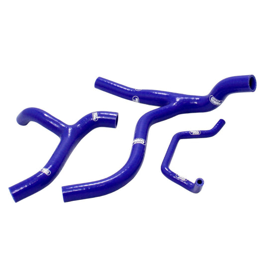 Samco Sport Kawasaki Blue Off Road Radiator Hose Kit - KX 450 F Y Piece Race Design 2012-2015 (KAW-50)