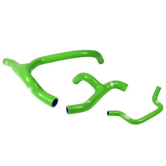 Samco Sport Kawasaki Green Off Road Radiator Hose Kit - KX 450 F Y Piece Race Design 2012-2015 (KAW-50)