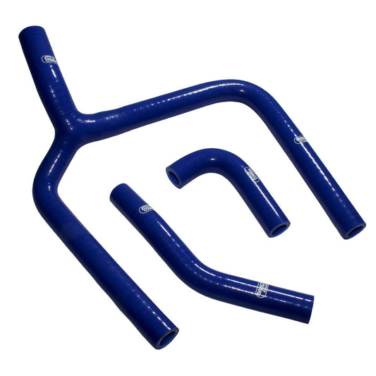 Samco Sport Kawasaki Blue Off Road Radiator Hose Kit - KX 250 F Y Piece Race Design 2020 (KAW-96)