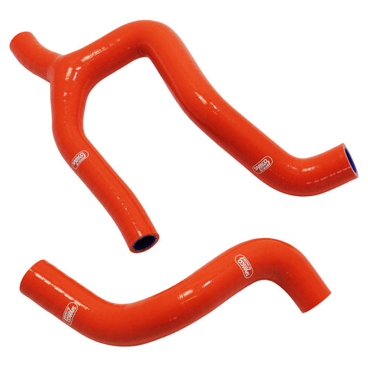 Samco Sport KTM Orange Off Road Radiator Hose Kit - 350 SX-F Y Piece Race Design 2019-2022 (KTM-110)