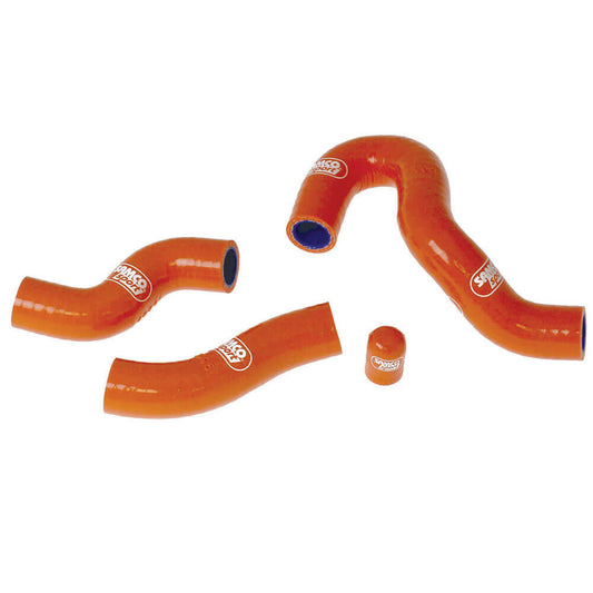 Samco Sport KTM Orange Off Road Radiator Hose Kit - 450 EXC-F Thermostat Bypass 2012-2016 (KTM-47)