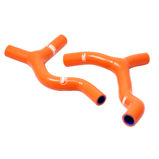 Samco Sport KTM Orange Off Road Radiator Hose Kit - 85 SX Y Piece Race Design 2013-2017 (KTM-59)