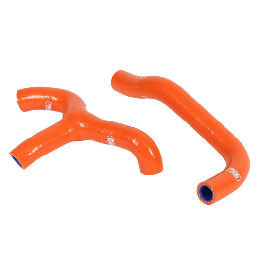 Samco Sport KTM Orange Off Road Radiator Hose Kit - 65 SX Y Piece Race Design 2016-2023 (KTM-86)