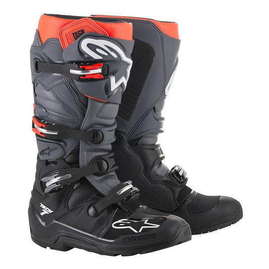 Alpinestars Tech 7 Enduro Black Grey Red 2019