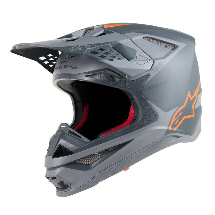 Alpinestars Supertech S-M10 Helmet Ece Black Aqua Fluro Orange