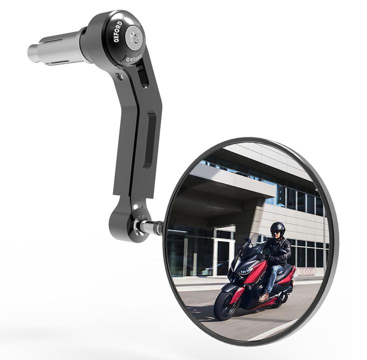 Oxford Premium Bar End Mirror Right Blk