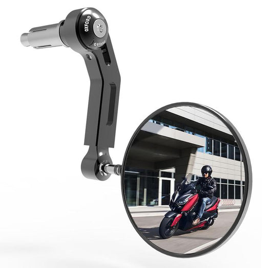 Oxford Premium Bar End Mirror Right Blk