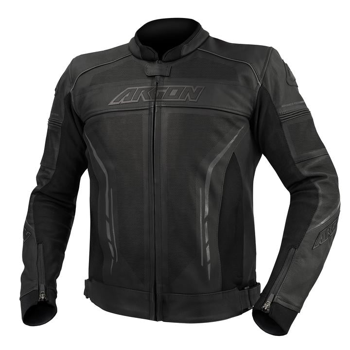 Argon Scorcher Perforated Jacket Black Grey