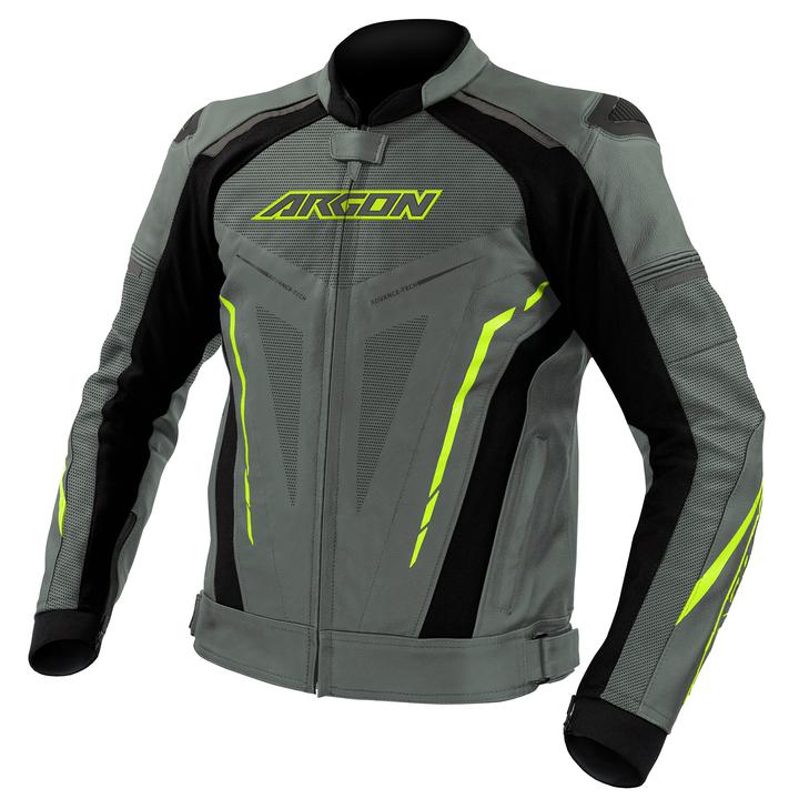 Argon Descent Perforated Jacket Grey Lime