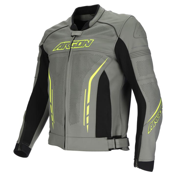 Argon Scorcher Perforated Jacket Grey Lime