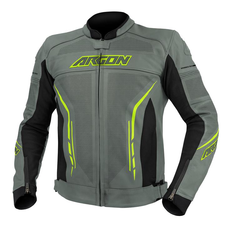 Argon Scorcher Perforated Jacket Grey Lime
