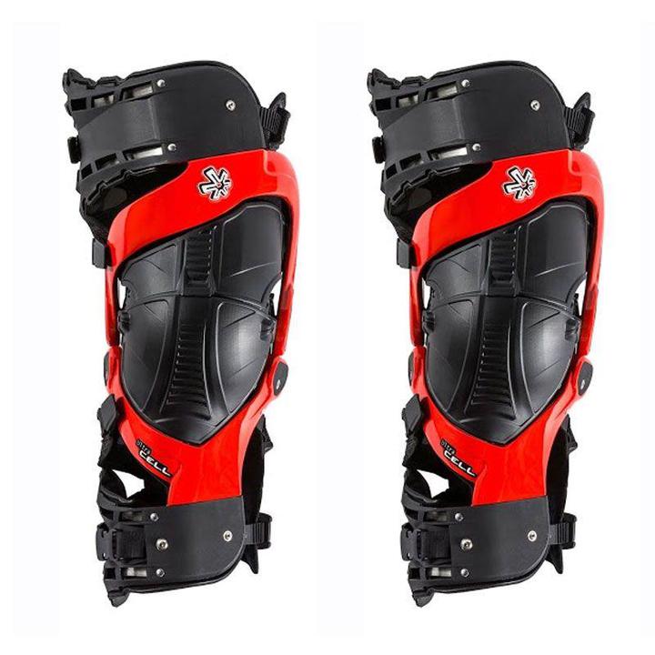 Asterisk Ultra Cell Boa Knee Brace Pair Red