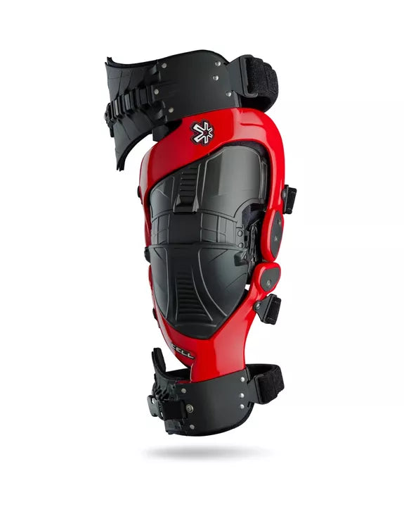 Asterisk Cell Knee Brace Pair Red