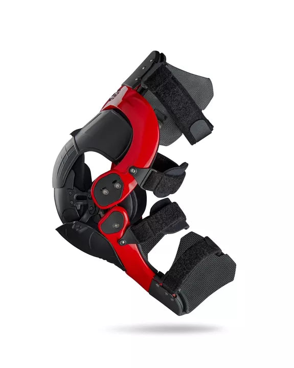 Asterisk Cell Knee Brace Pair Red