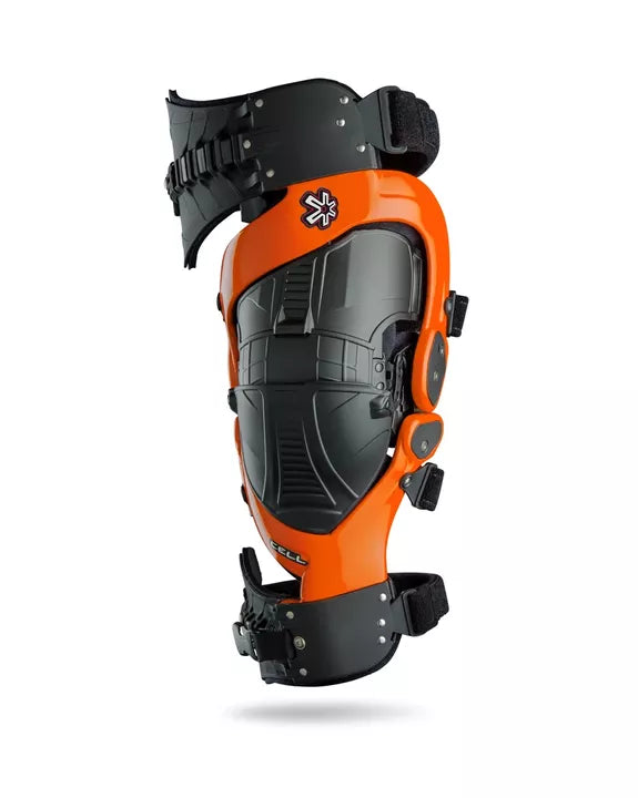 Asterisk Cell Knee Brace Pair Orange