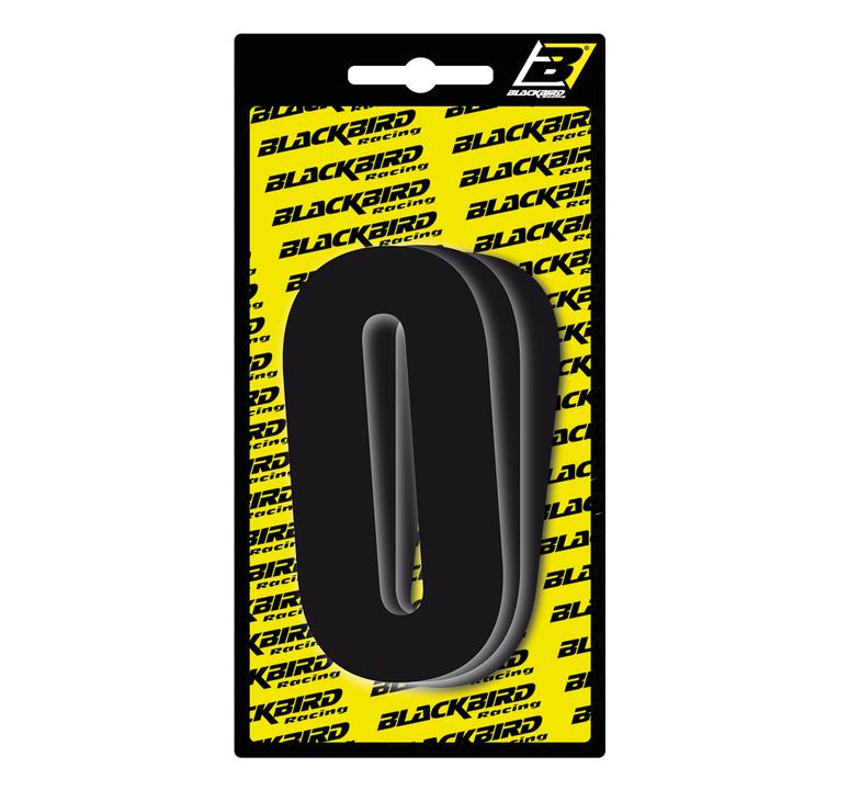 Blackbird Race Numbers 0  3 Pack Black Large