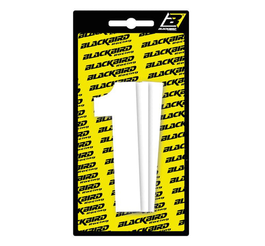Blackbird Race Numbers 1  3 Pack White Small