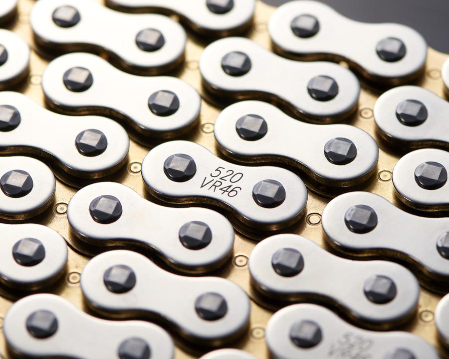 D.I.D Vr46 525 120 Link Xring Chain Silver Gold