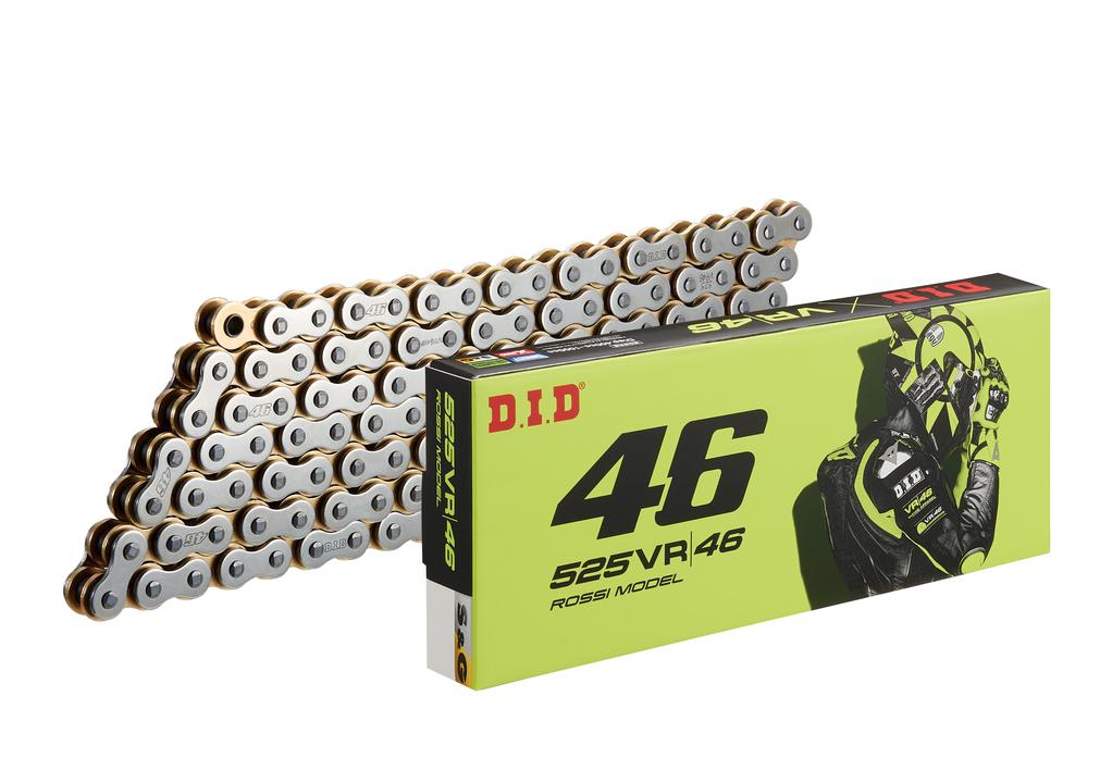 D.I.D Vr46 525 120 Link Xring Chain Silver Gold