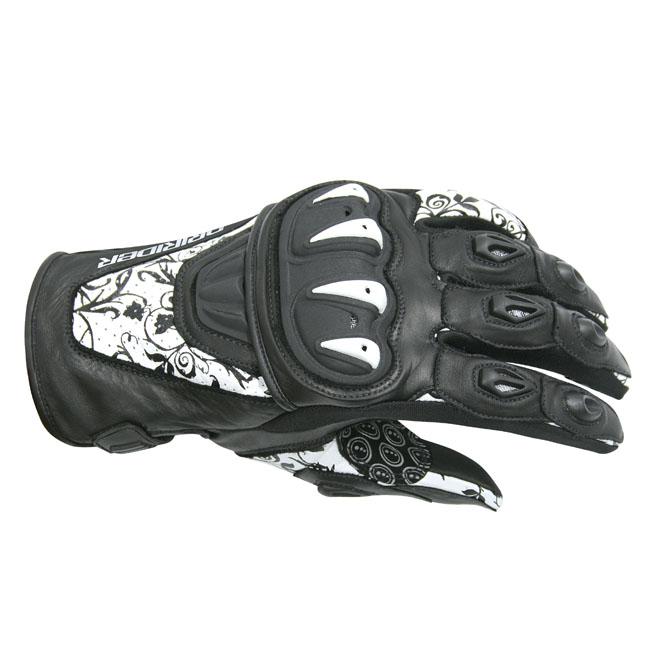 Dririder Ladies Stealth Glove White Black