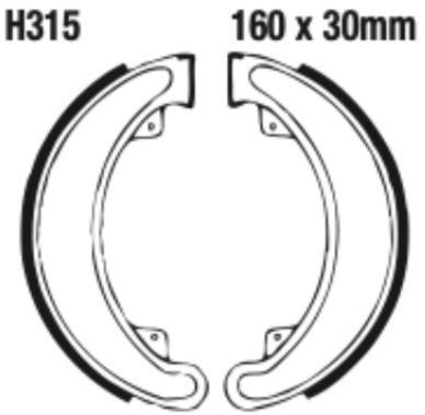 EBC H315 Brake Shoe Set