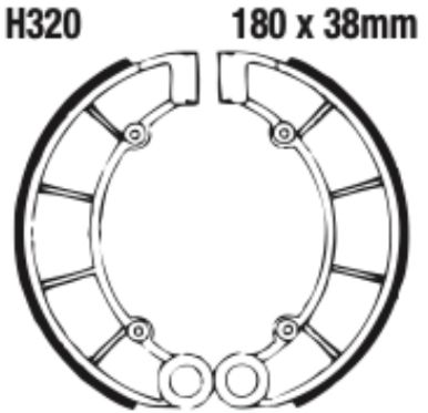 EBC H320 Brake Shoe Set
