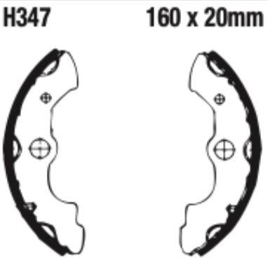EBC H347 Brake Shoe Set (8600886) For Honda Trx