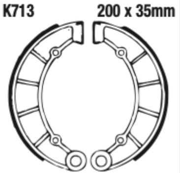 EBC K713 Brake Shoe Set