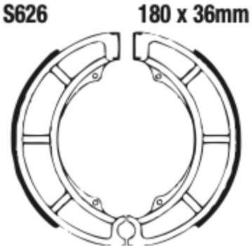 EBC S626 Brake Shoe Set (8600961) For Sachs/Suzuki